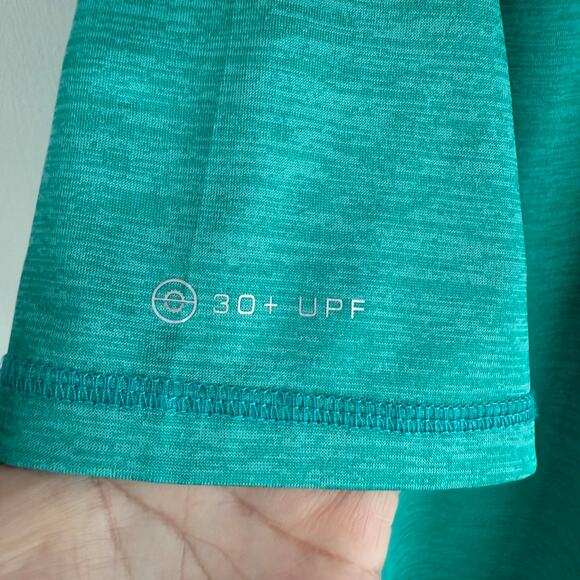 SPYDER Men’s Short Sleeve Rash Guard XL Teal Scuba UPF Quick Dry Sun Swim Surf - Picture 5 of 8